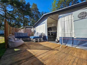 Przyczepa POCO SOLE na Camping Kormoran, Hel